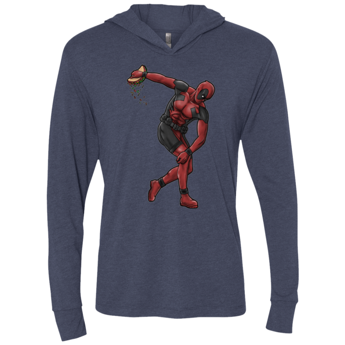 T-Shirts Vintage Navy / X-Small Tacobolus Triblend Long Sleeve Hoodie Tee