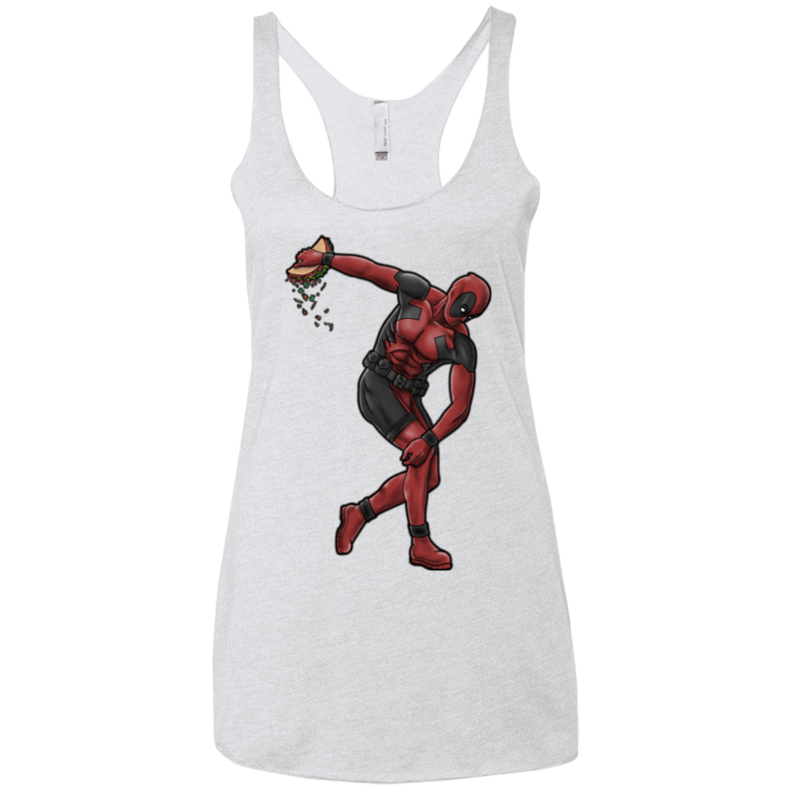 T-Shirts Heather White / X-Small Tacobolus Women's Triblend Racerback Tank