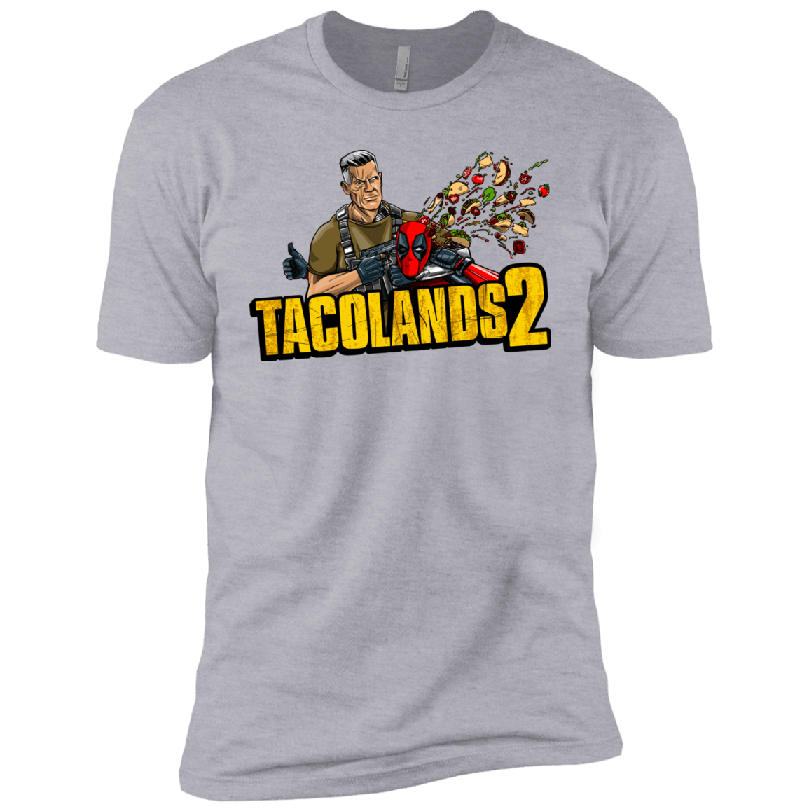 T-Shirts Heather Grey / YXS TACOLANDS 2 Boys Premium T-Shirt