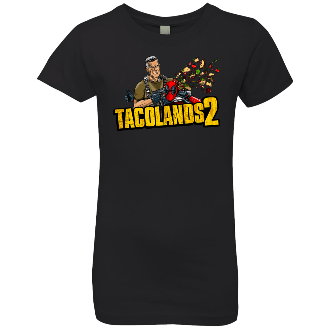T-Shirts Black / YXS TACOLANDS 2 Girls Premium T-Shirt