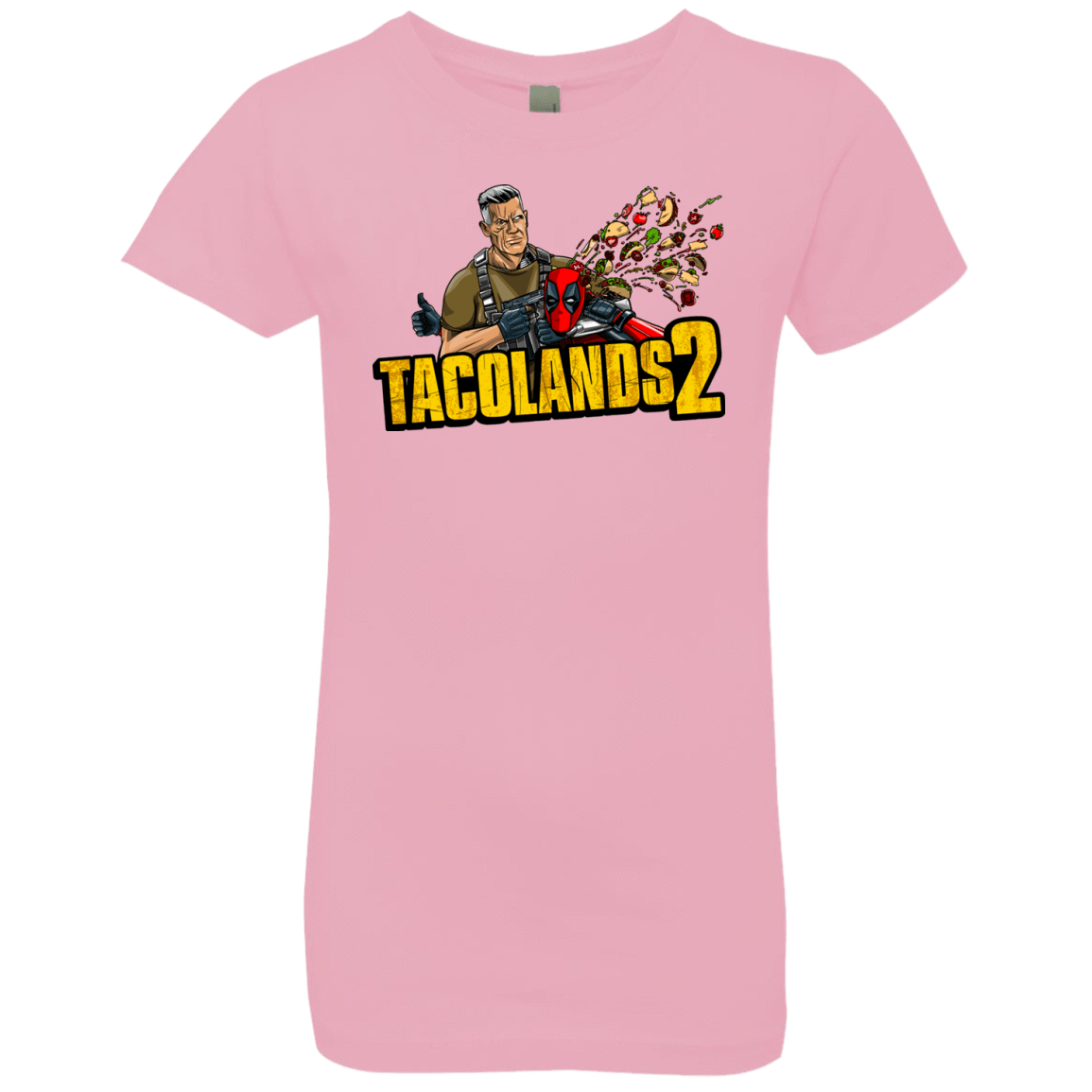 T-Shirts Light Pink / YXS TACOLANDS 2 Girls Premium T-Shirt
