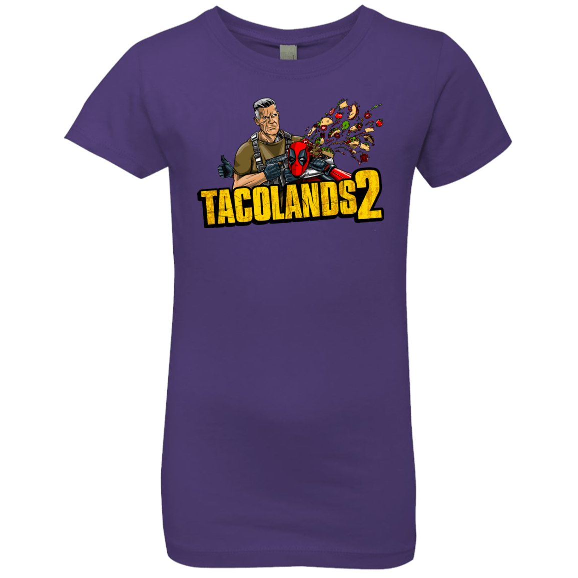 T-Shirts Purple Rush / YXS TACOLANDS 2 Girls Premium T-Shirt