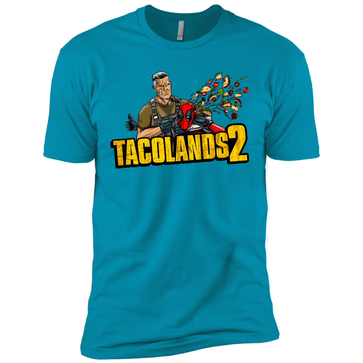 T-Shirts Turquoise / X-Small TACOLANDS 2 Men's Premium T-Shirt