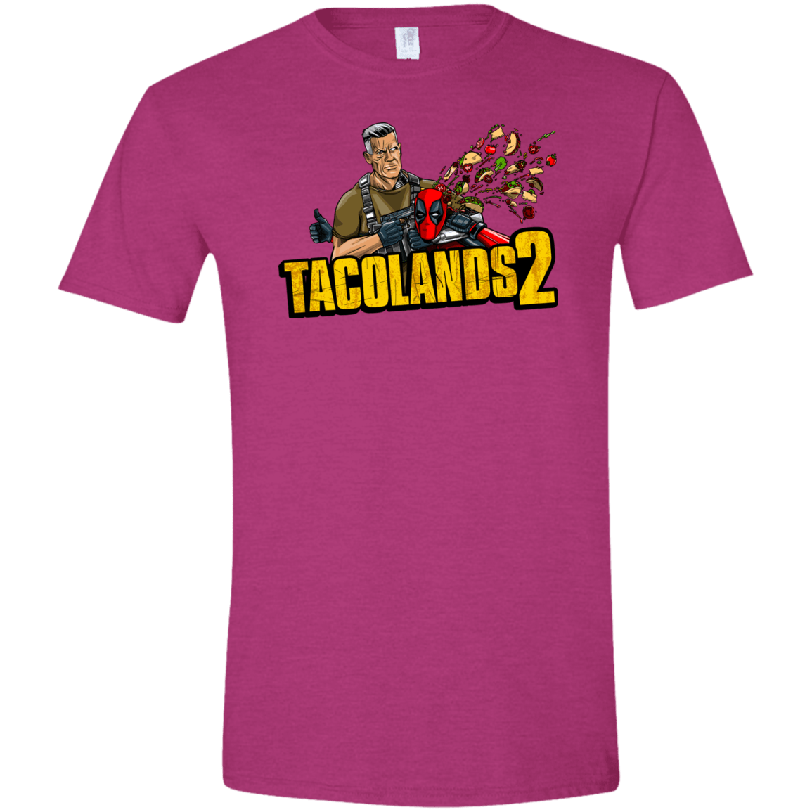 T-Shirts Antique Heliconia / S TACOLANDS 2 Men's Semi-Fitted Softstyle