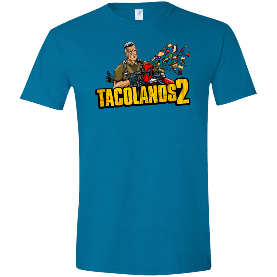 T-Shirts Antique Sapphire / S TACOLANDS 2 Men's Semi-Fitted Softstyle