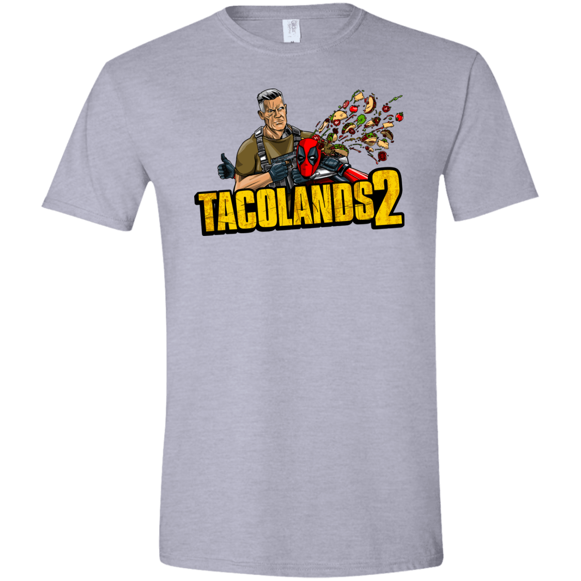 T-Shirts Sport Grey / X-Small TACOLANDS 2 Men's Semi-Fitted Softstyle