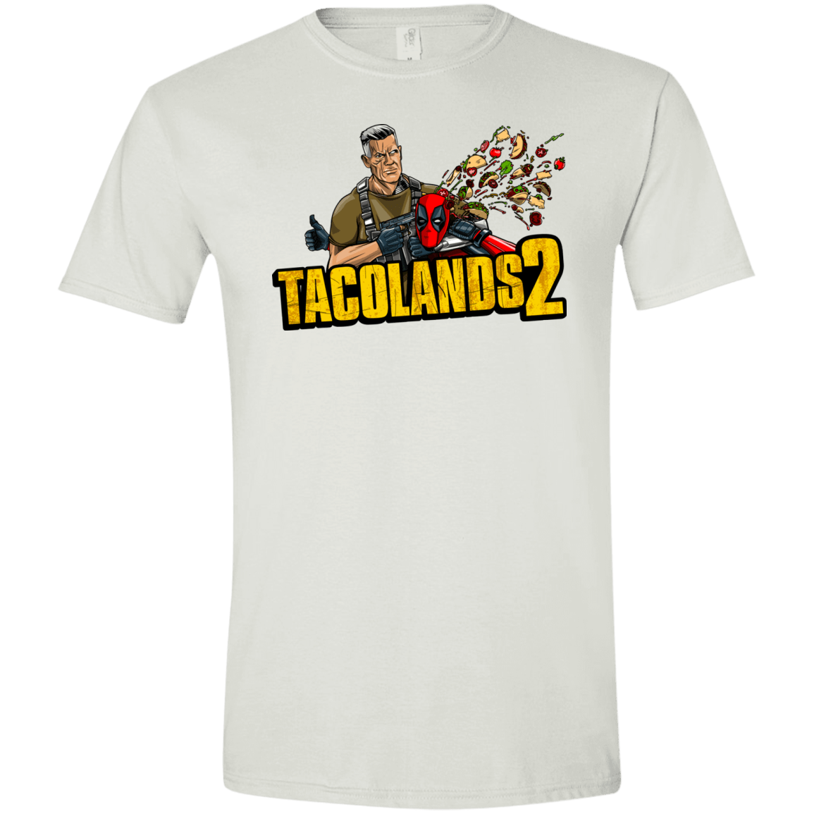 T-Shirts White / X-Small TACOLANDS 2 Men's Semi-Fitted Softstyle