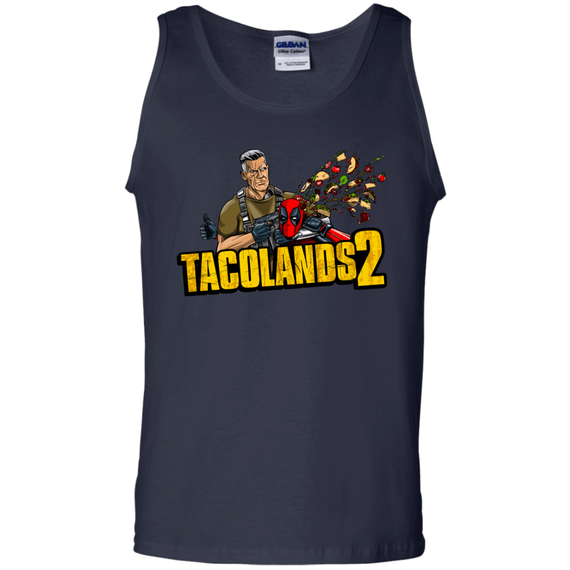 T-Shirts Navy / S TACOLANDS 2 Men's Tank Top