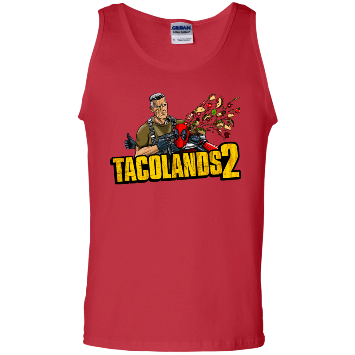 T-Shirts Red / S TACOLANDS 2 Men's Tank Top