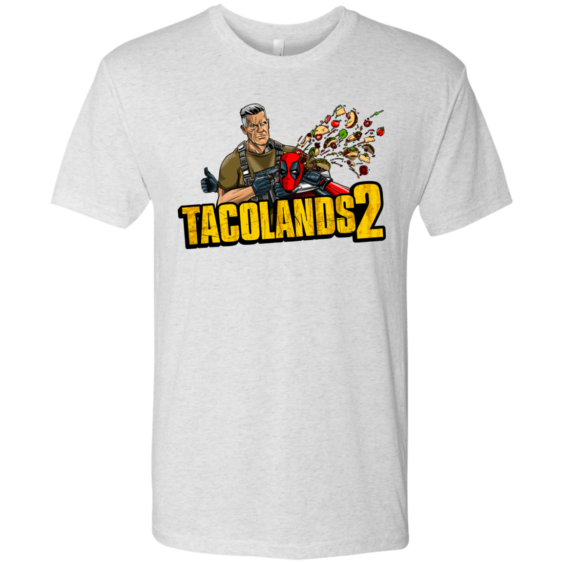 T-Shirts Heather White / S TACOLANDS 2 Men's Triblend T-Shirt