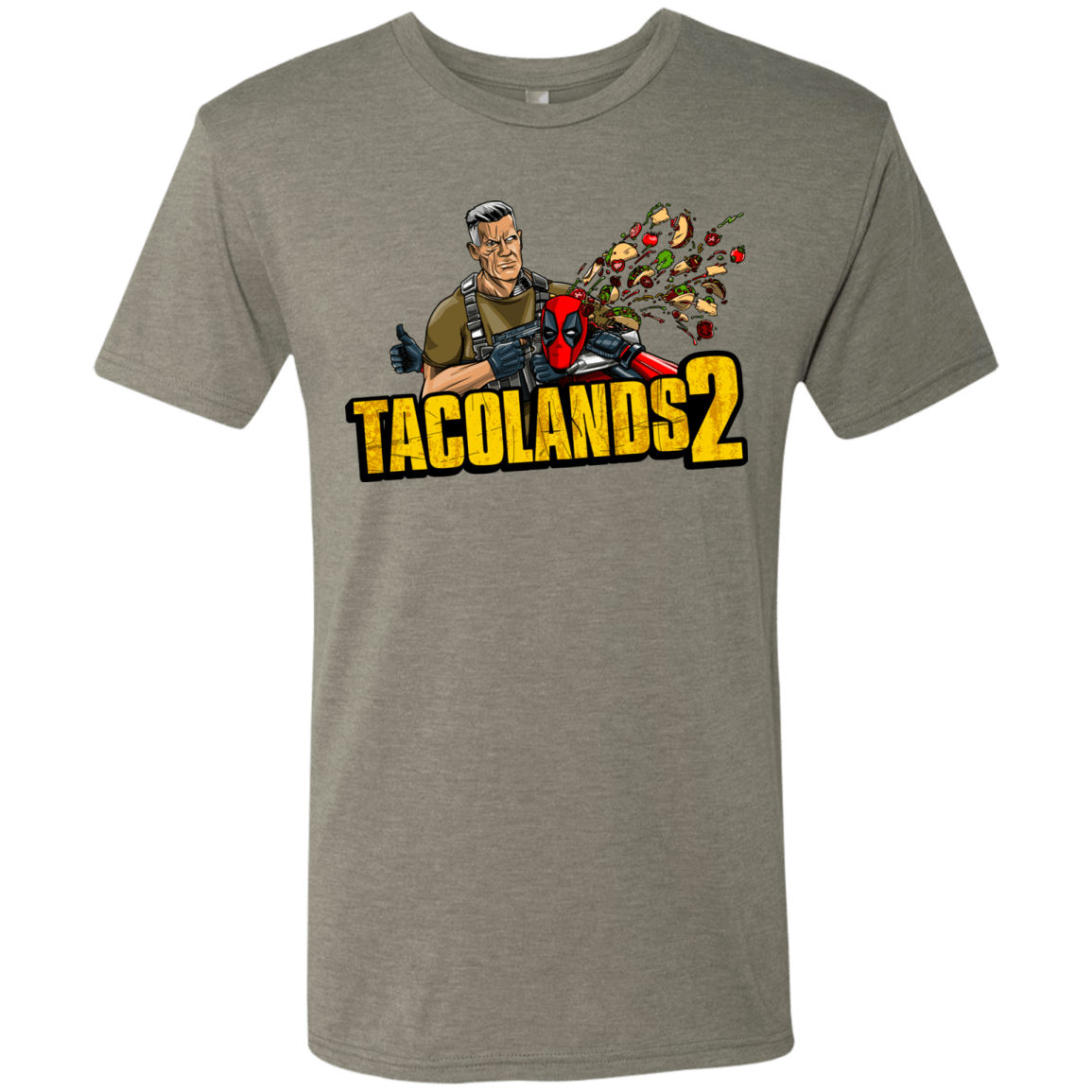 T-Shirts Venetian Grey / S TACOLANDS 2 Men's Triblend T-Shirt