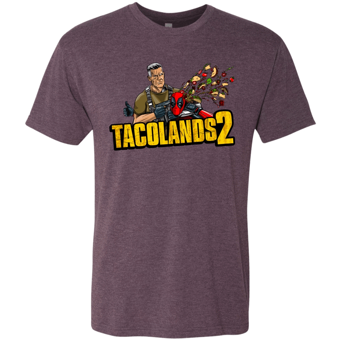T-Shirts Vintage Purple / S TACOLANDS 2 Men's Triblend T-Shirt