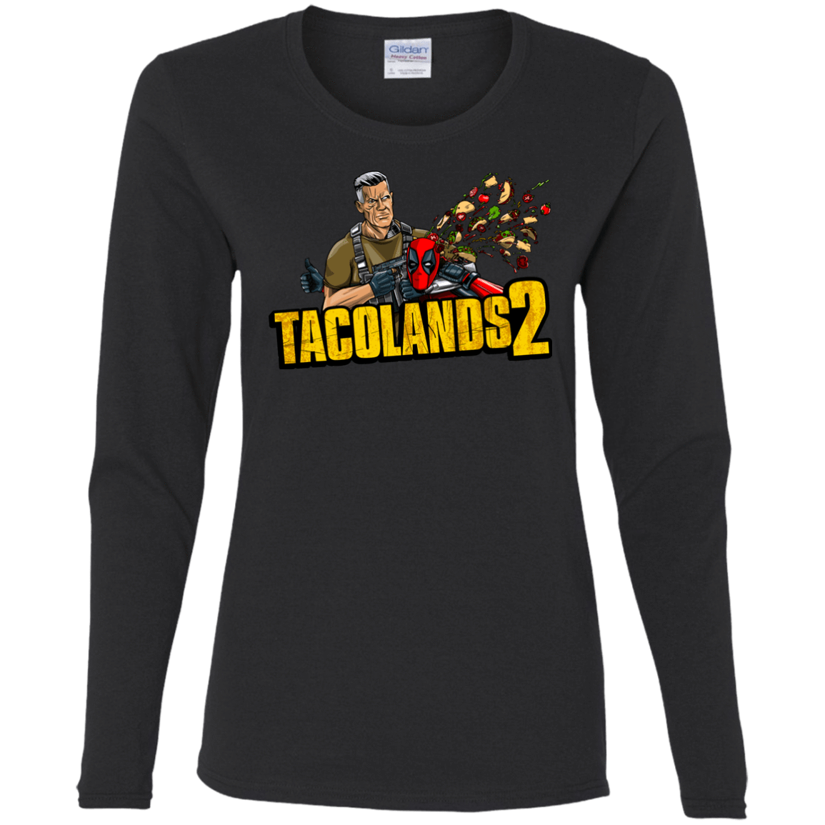 T-Shirts Black / S TACOLANDS 2 Women's Long Sleeve T-Shirt