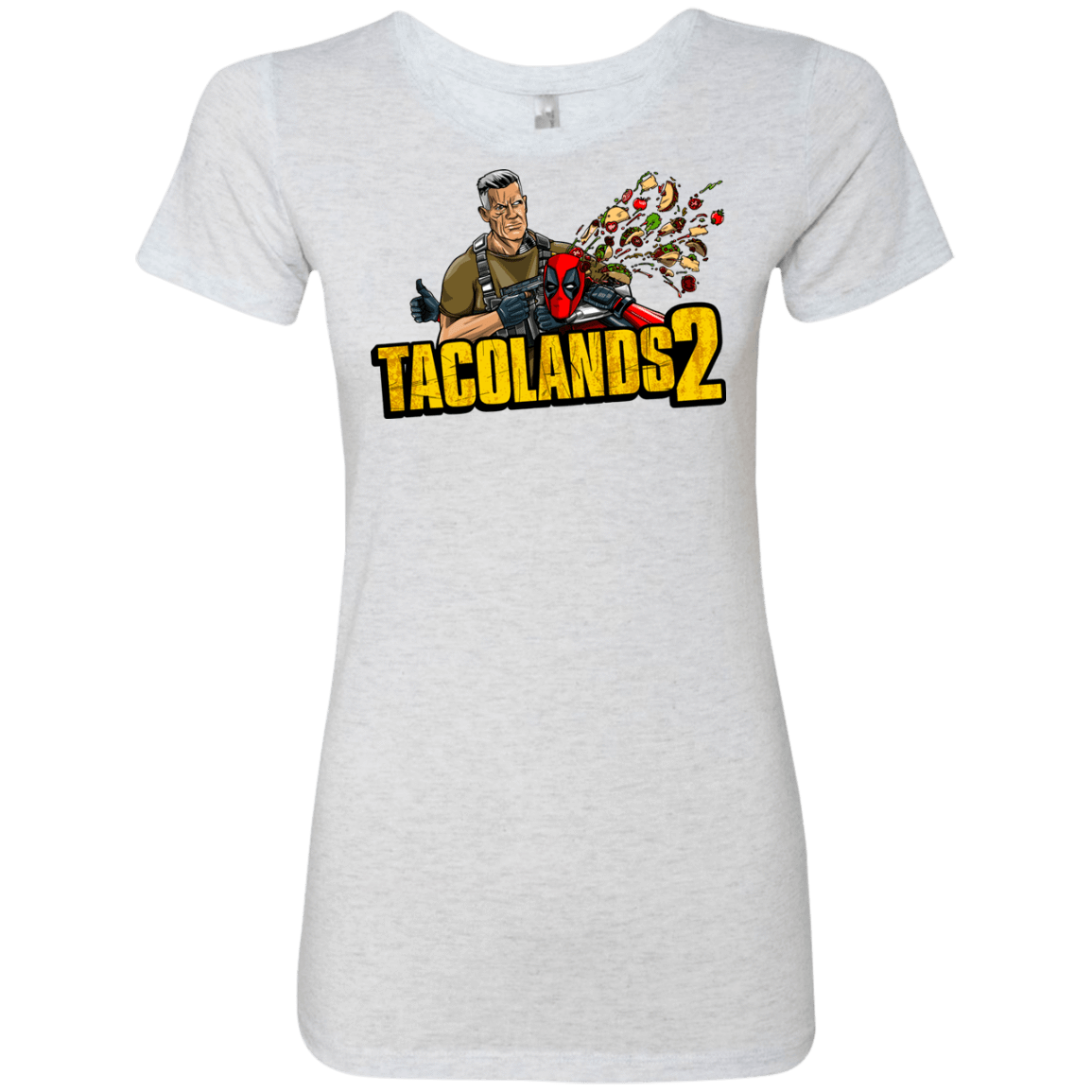 T-Shirts Heather White / S TACOLANDS 2 Women's Triblend T-Shirt