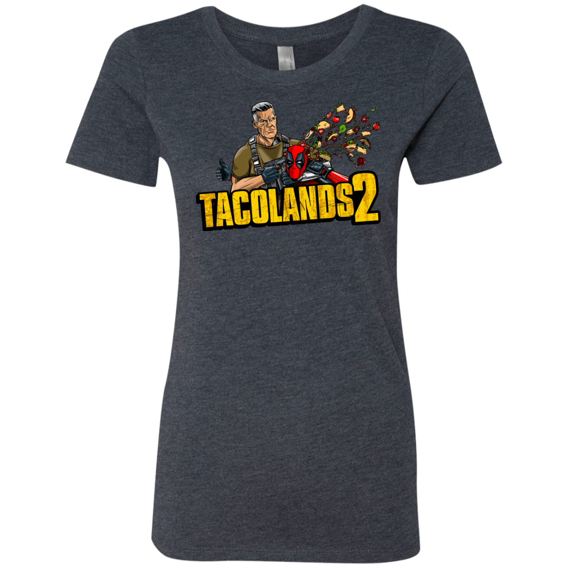T-Shirts Vintage Navy / S TACOLANDS 2 Women's Triblend T-Shirt