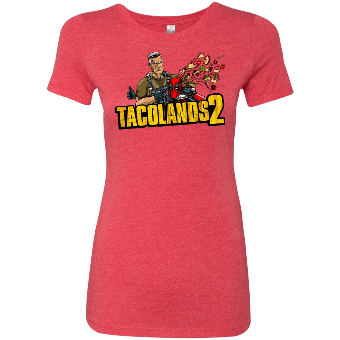 T-Shirts Vintage Red / S TACOLANDS 2 Women's Triblend T-Shirt