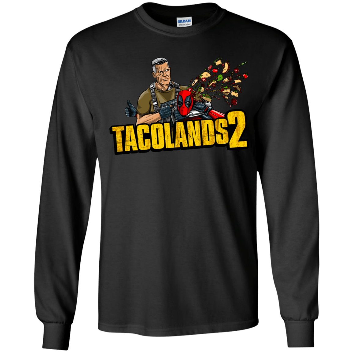 T-Shirts Black / YS TACOLANDS 2 Youth Long Sleeve T-Shirt