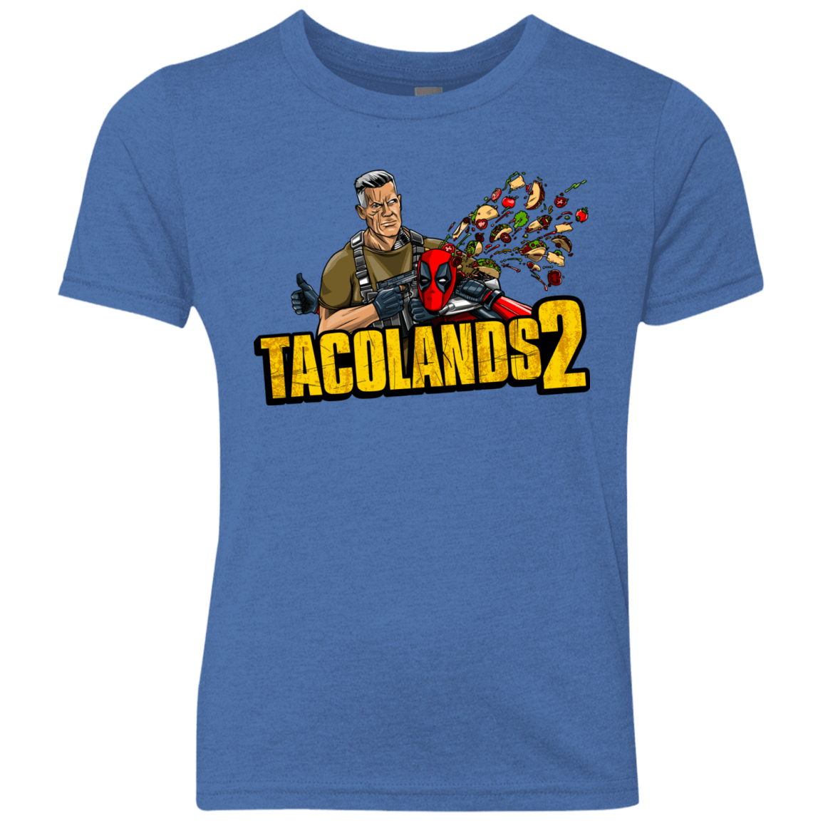 T-Shirts Vintage Royal / YXS TACOLANDS 2 Youth Triblend T-Shirt