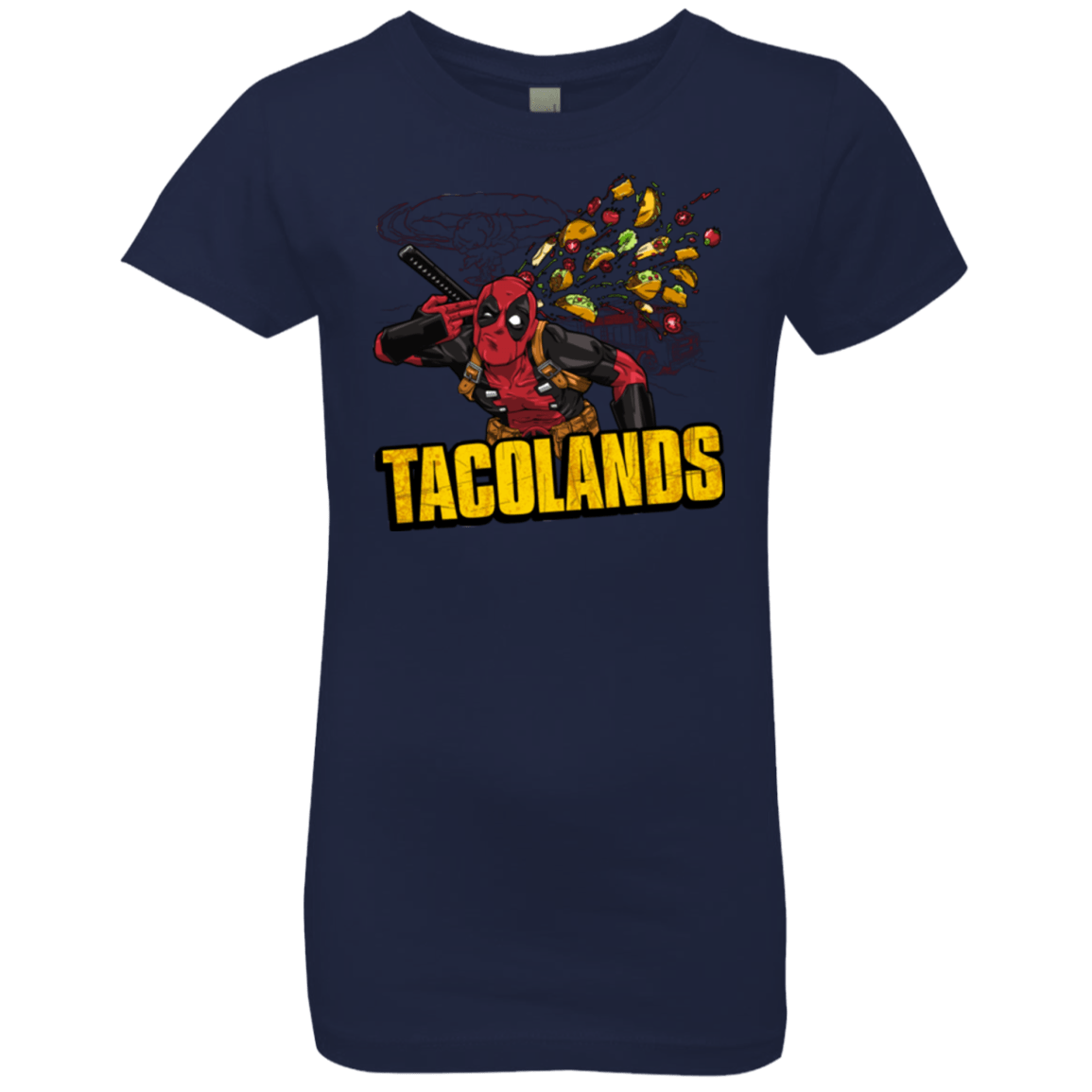 T-Shirts Midnight Navy / YXS Tacolands Girls Premium T-Shirt
