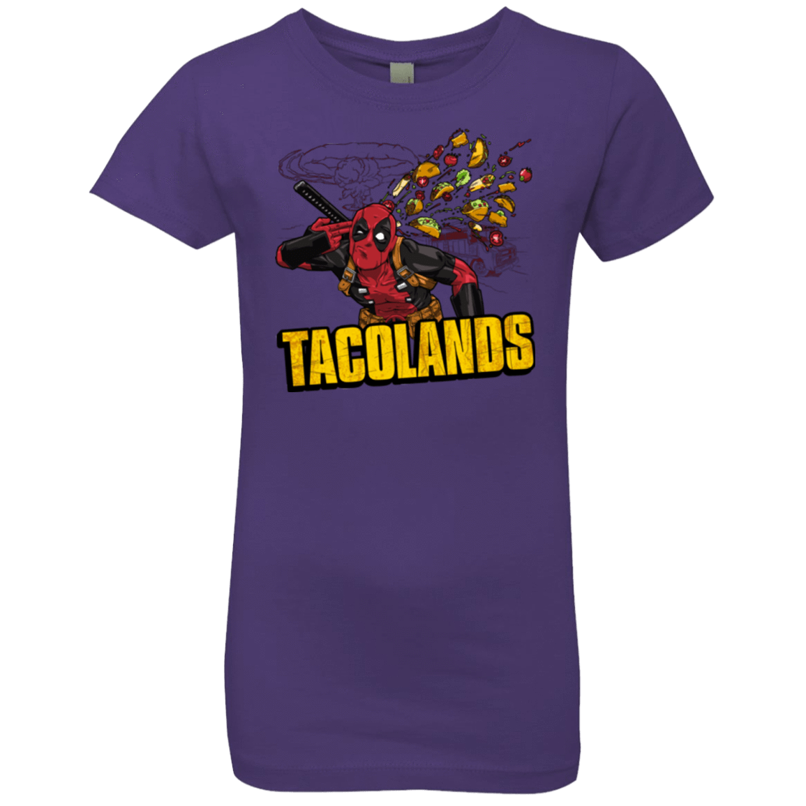 T-Shirts Purple Rush / YXS Tacolands Girls Premium T-Shirt