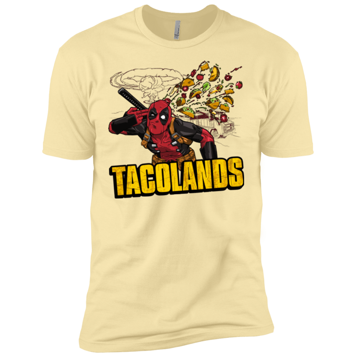 T-Shirts Banana Cream / X-Small Tacolands Men's Premium T-Shirt