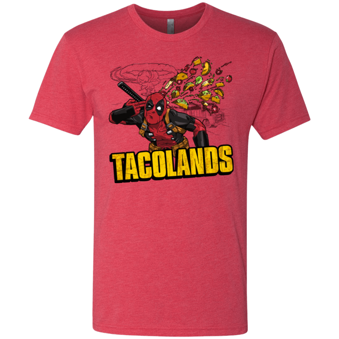 T-Shirts Vintage Red / Small Tacolands Men's Triblend T-Shirt
