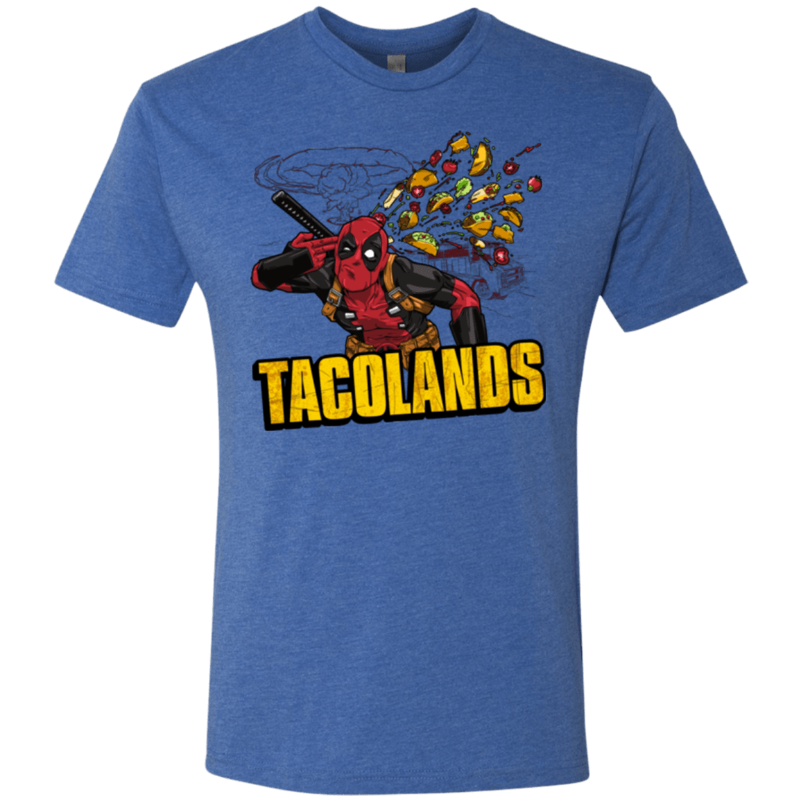 T-Shirts Vintage Royal / Small Tacolands Men's Triblend T-Shirt