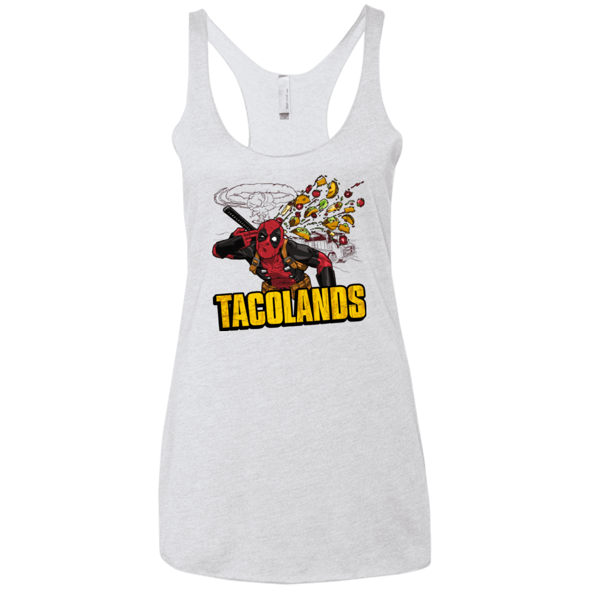 Tacolands Women's Triblend Racerback Tank