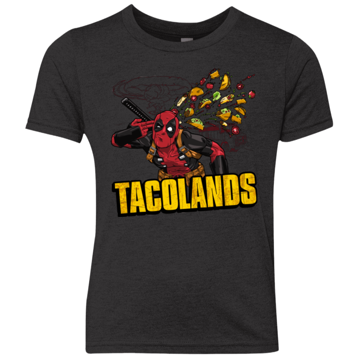 T-Shirts Vintage Black / YXS Tacolands Youth Triblend T-Shirt