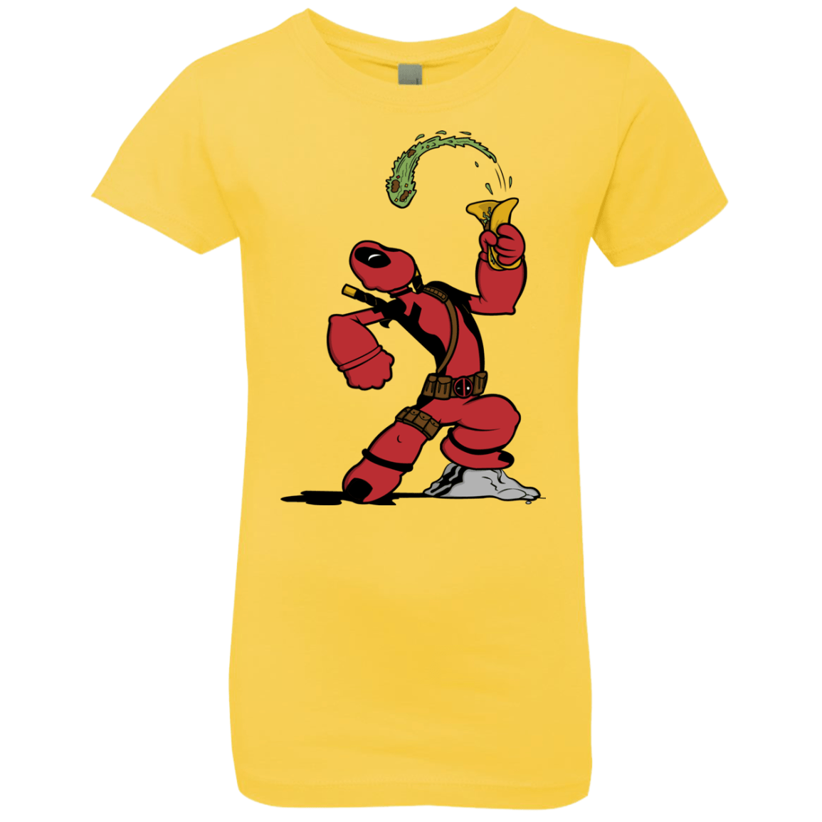 T-Shirts Vibrant Yellow / YXS Tacopeye Girls Premium T-Shirt