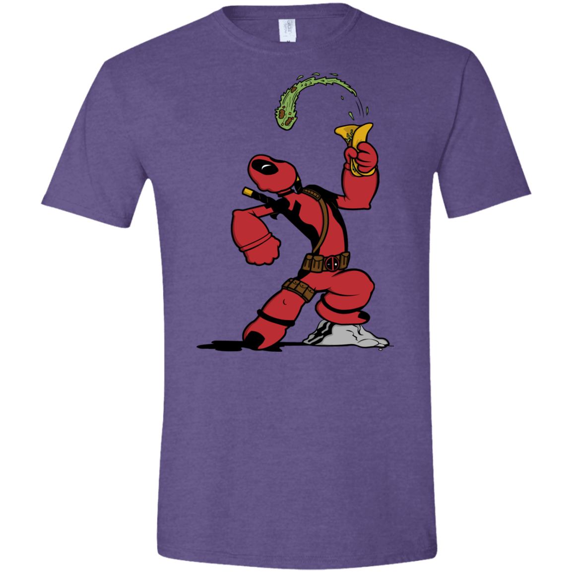 T-Shirts Heather Purple / S Tacopeye Men's Semi-Fitted Softstyle