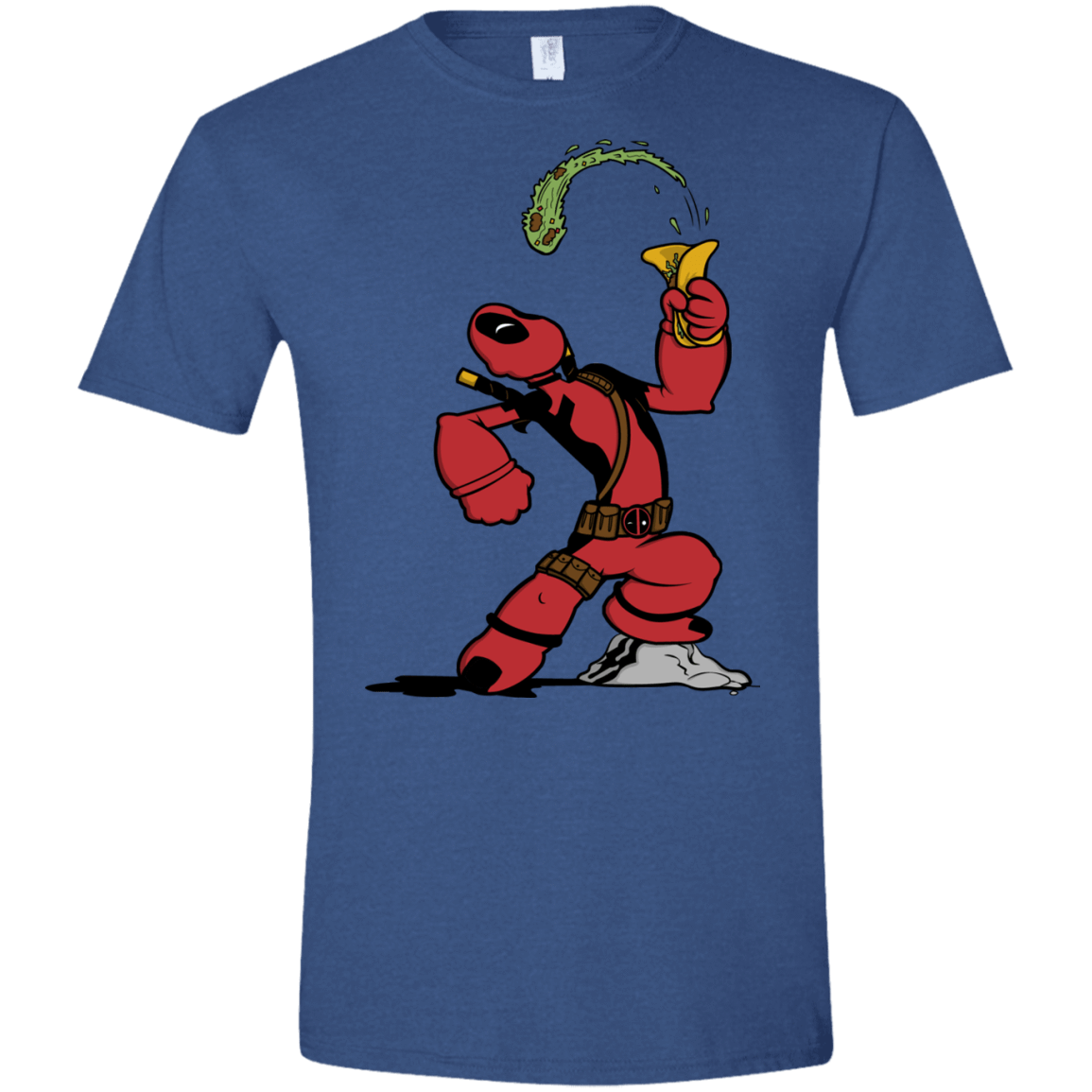 T-Shirts Heather Royal / X-Small Tacopeye Men's Semi-Fitted Softstyle