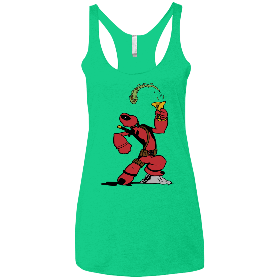 T-Shirts Envy / X-Small Tacopeye Women's Triblend Racerback Tank