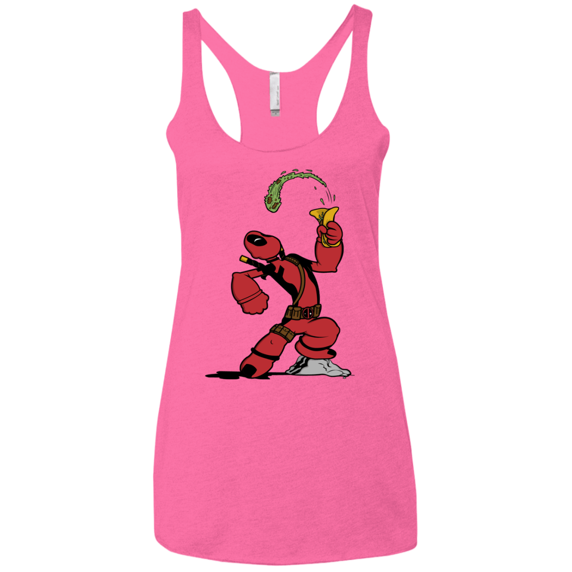 T-Shirts Vintage Pink / X-Small Tacopeye Women's Triblend Racerback Tank