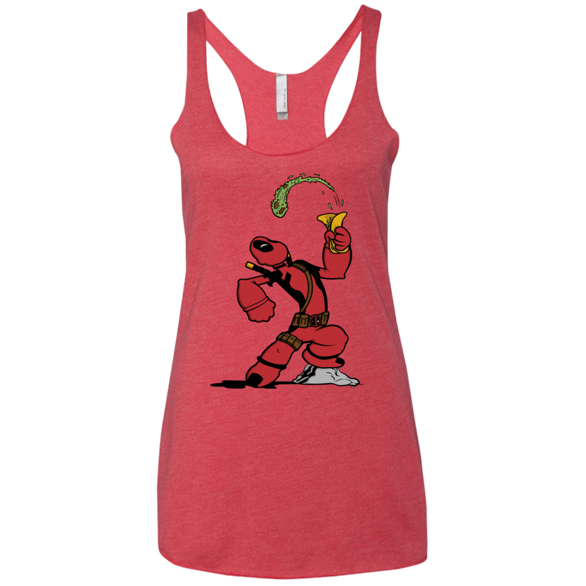T-Shirts Vintage Red / X-Small Tacopeye Women's Triblend Racerback Tank