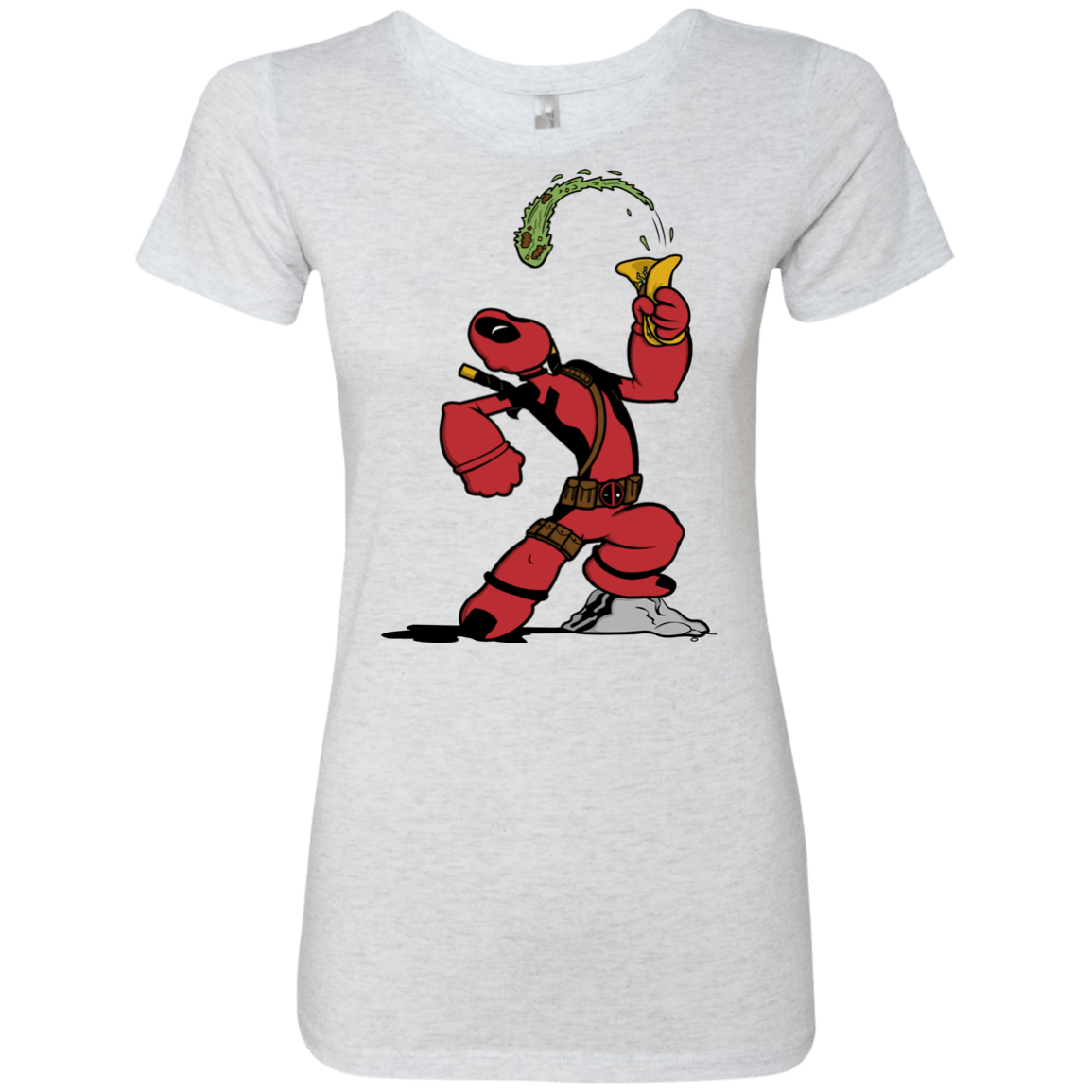 T-Shirts Heather White / S Tacopeye Women's Triblend T-Shirt