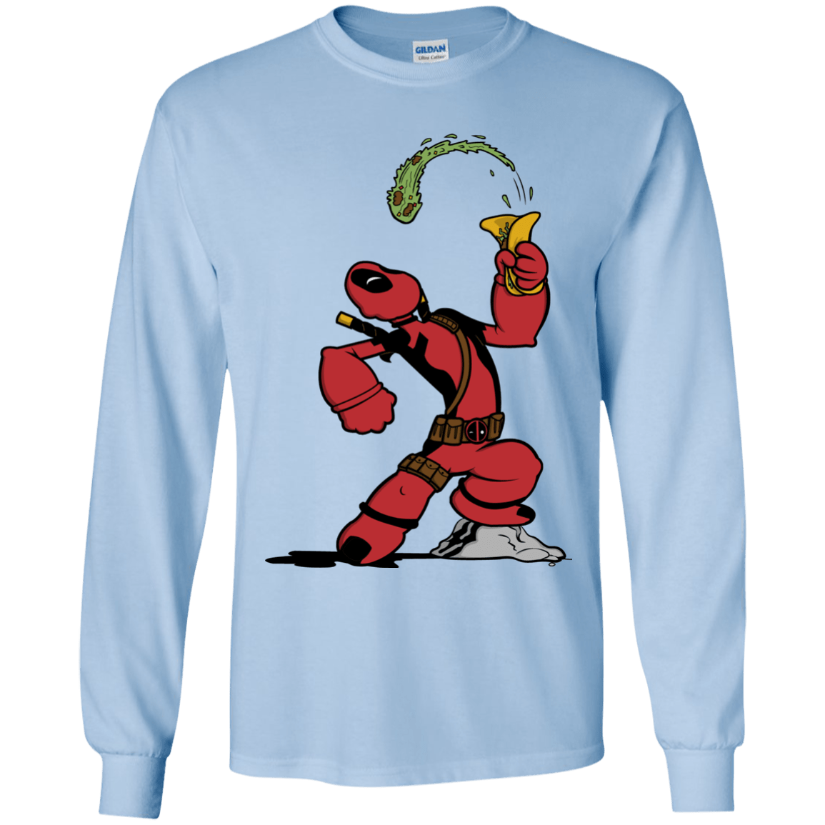 T-Shirts Light Blue / YS Tacopeye Youth Long Sleeve T-Shirt