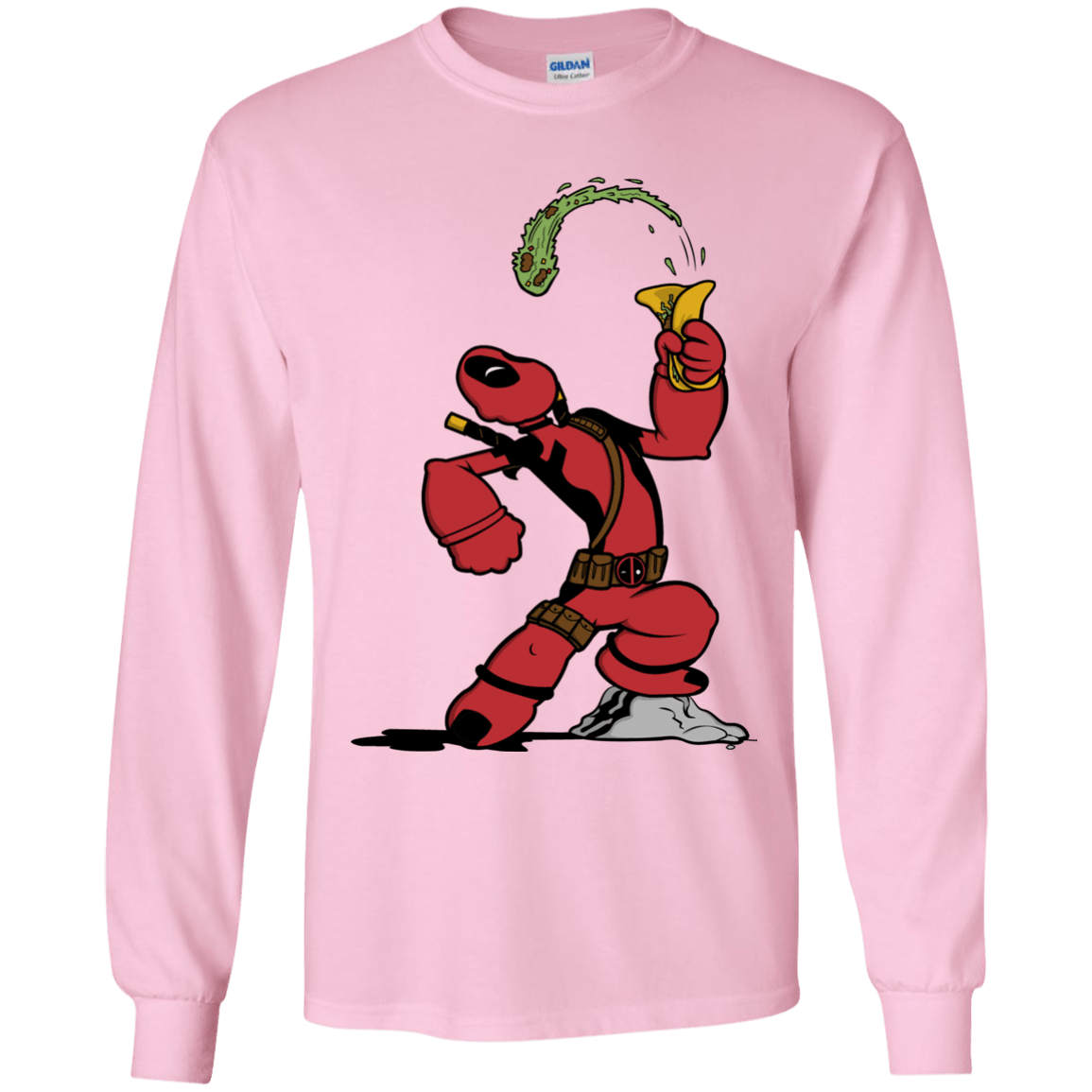 T-Shirts Light Pink / YS Tacopeye Youth Long Sleeve T-Shirt