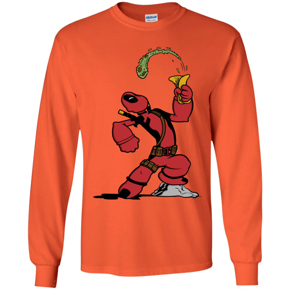 T-Shirts Orange / YS Tacopeye Youth Long Sleeve T-Shirt