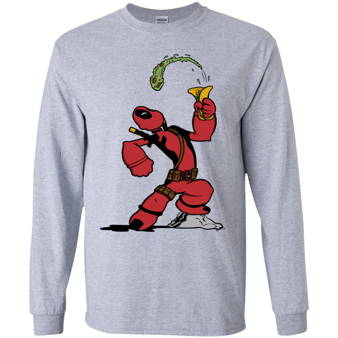 T-Shirts Sport Grey / YS Tacopeye Youth Long Sleeve T-Shirt