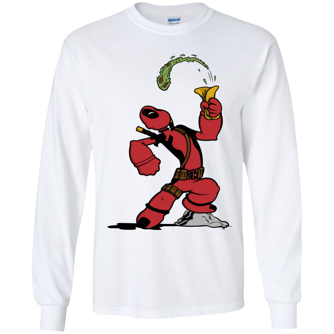 T-Shirts White / YS Tacopeye Youth Long Sleeve T-Shirt