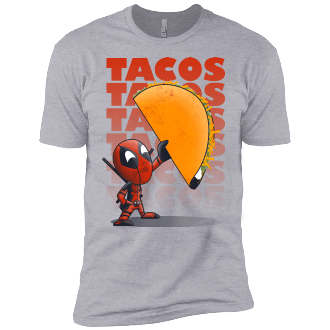 T-Shirts Heather Grey / YXS Tacos Boys Premium T-Shirt