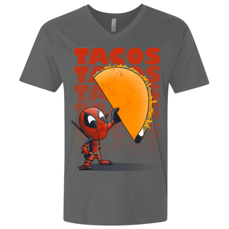 T-Shirts Heavy Metal / X-Small Tacos Men's Premium V-Neck