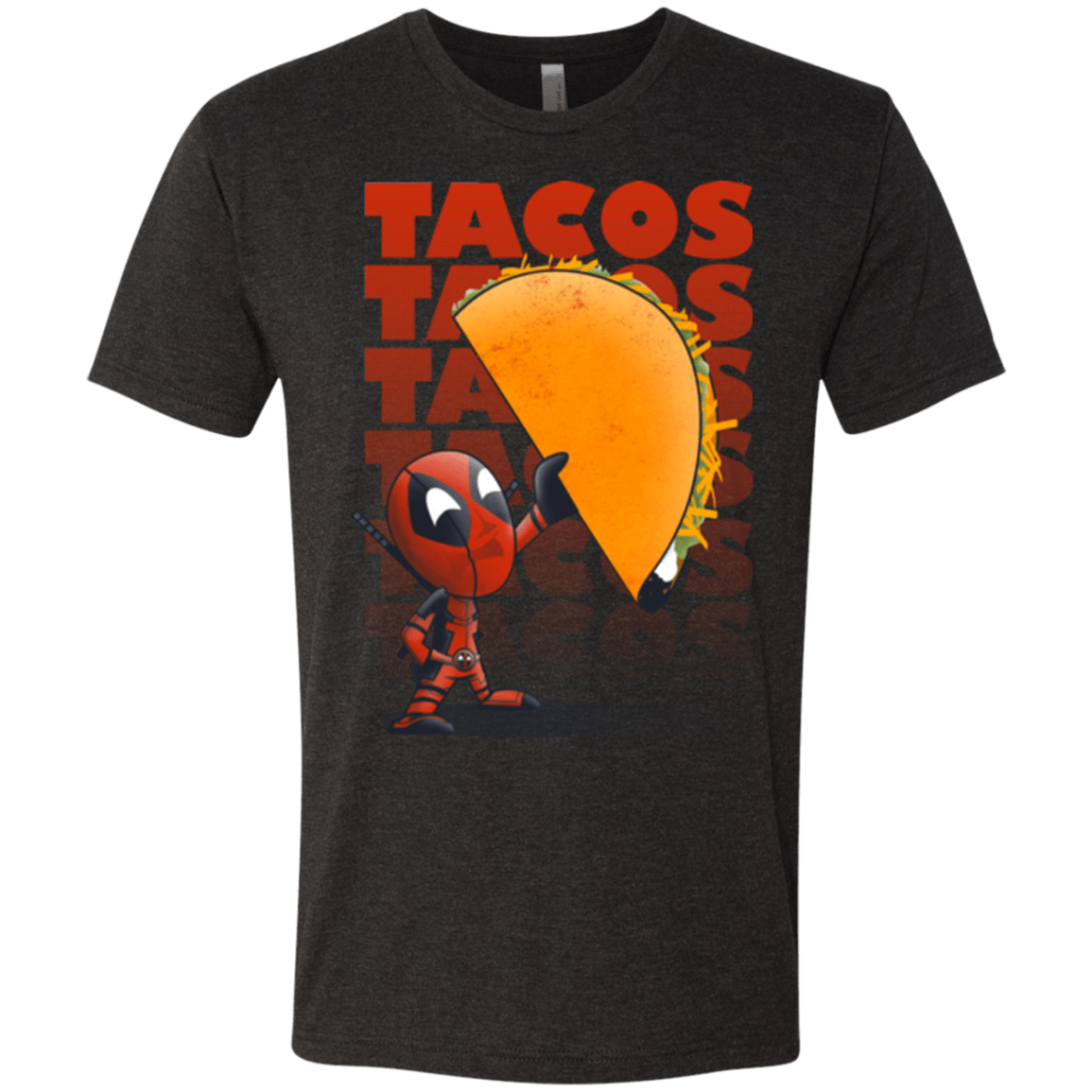 T-Shirts Vintage Black / Small Tacos Men's Triblend T-Shirt