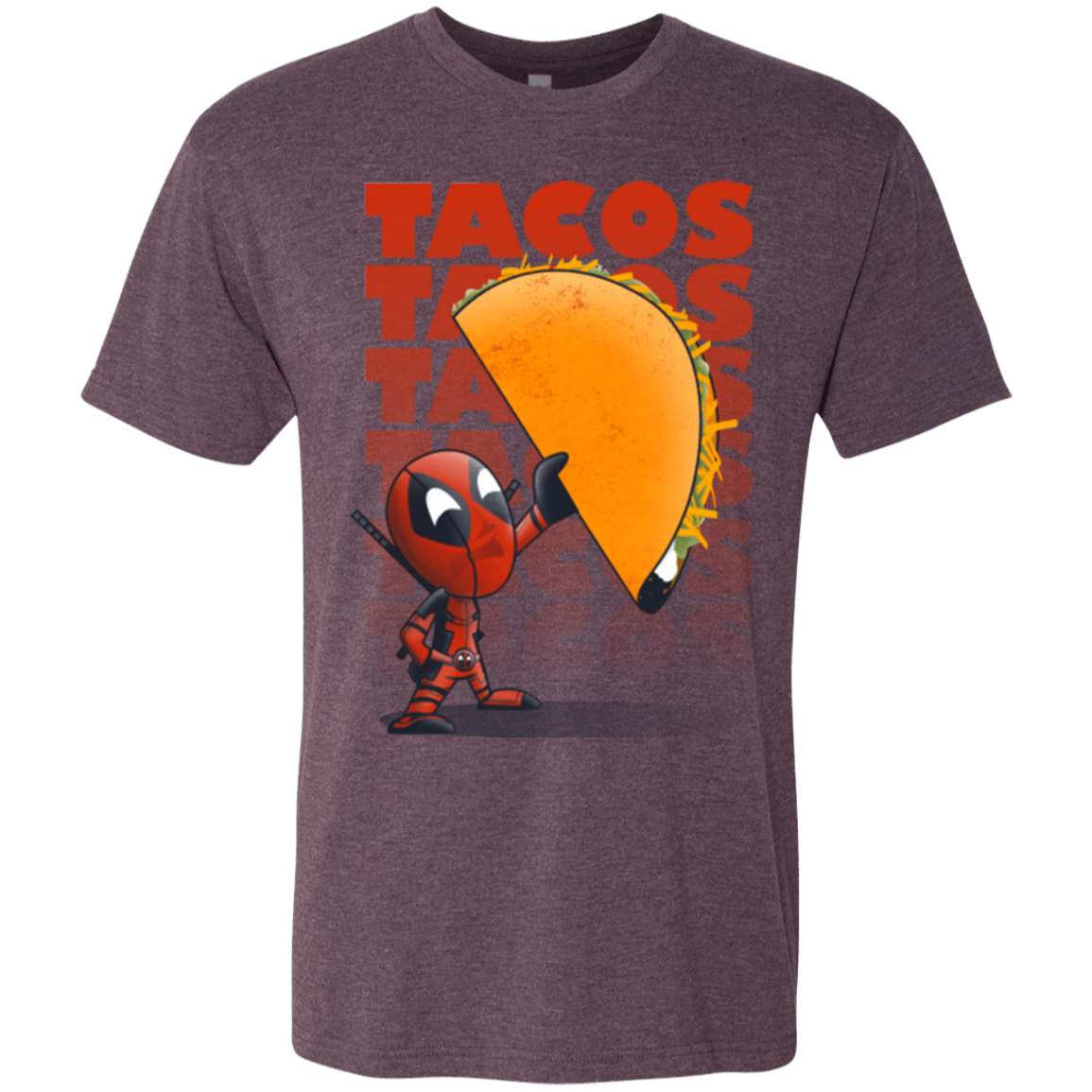 T-Shirts Vintage Purple / Small Tacos Men's Triblend T-Shirt