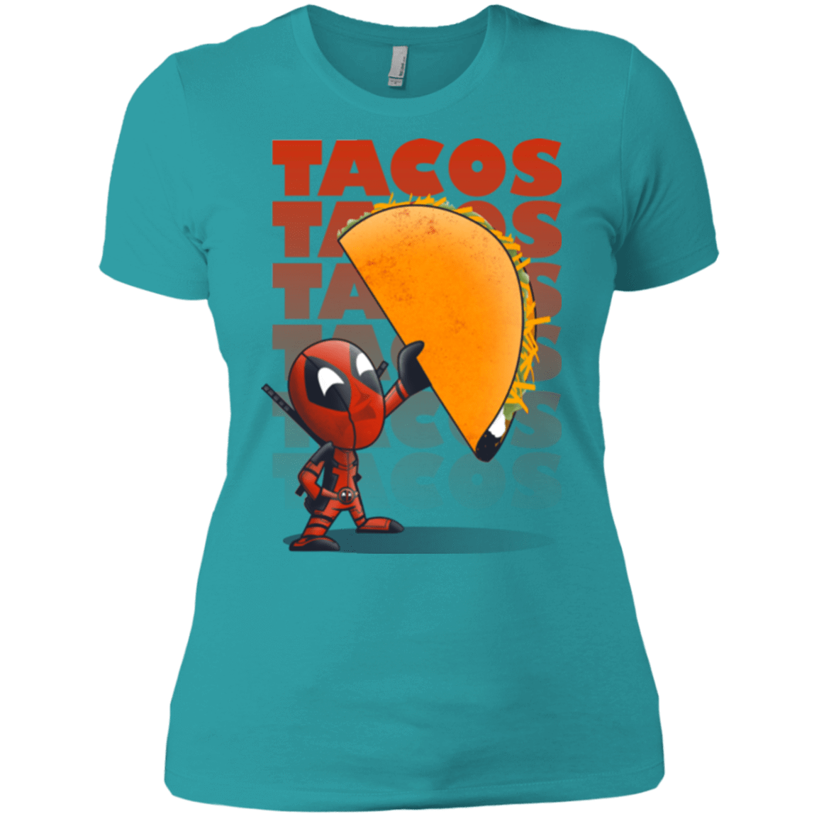 T-Shirts Tahiti Blue / X-Small Tacos Women's Premium T-Shirt