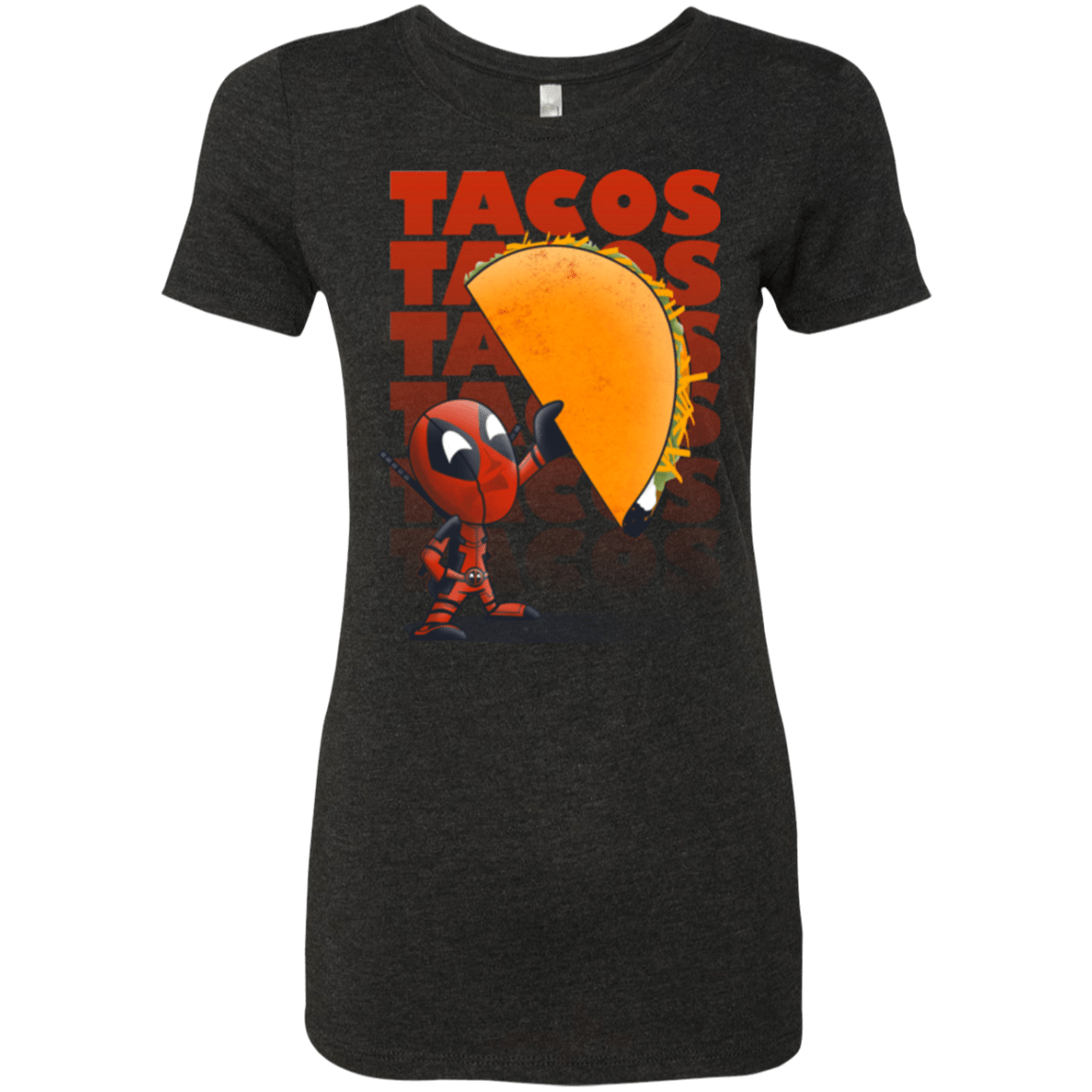 T-Shirts Vintage Black / Small Tacos Women's Triblend T-Shirt
