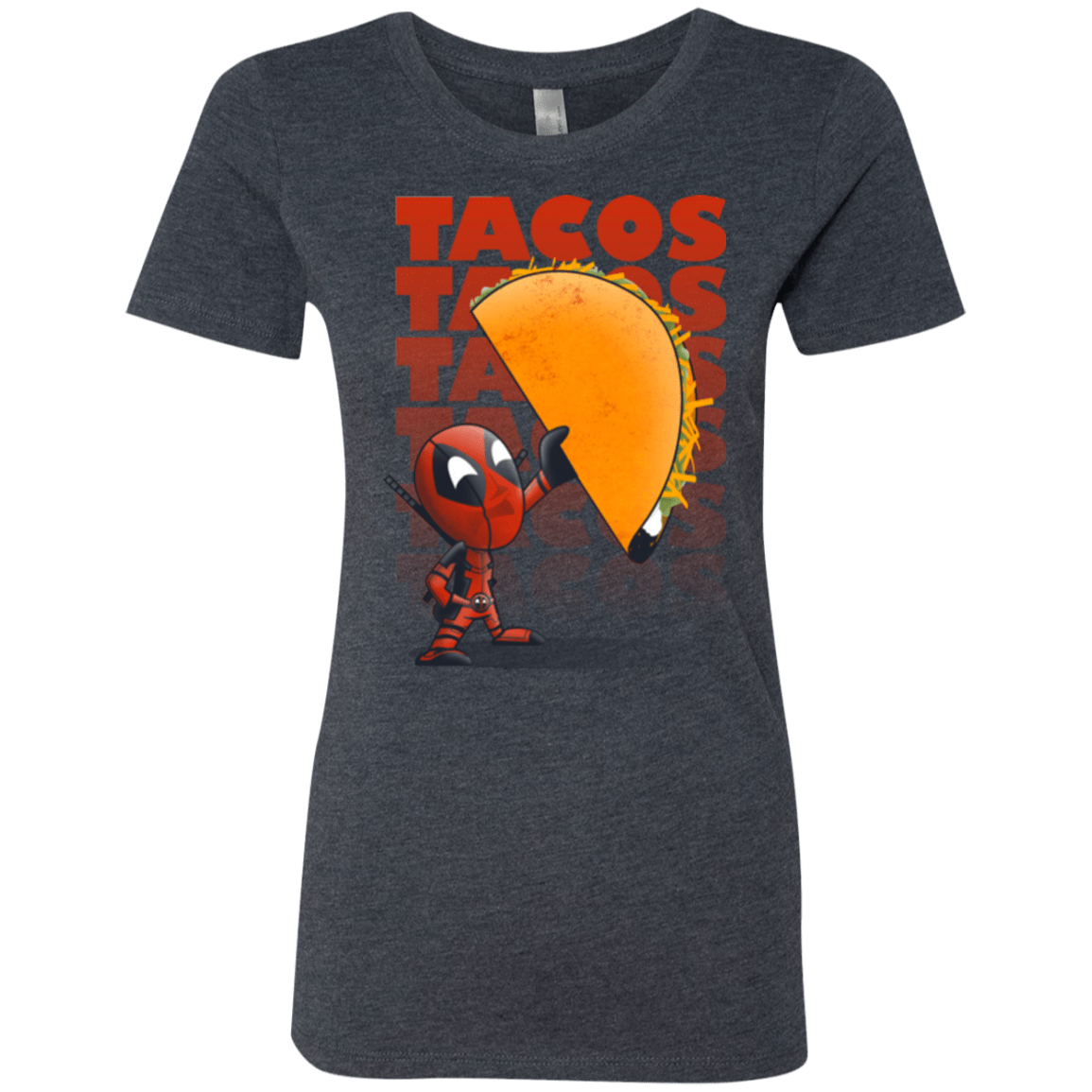 T-Shirts Vintage Navy / Small Tacos Women's Triblend T-Shirt