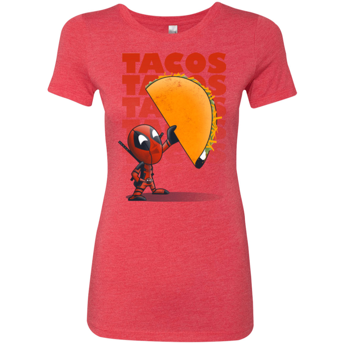 T-Shirts Vintage Red / Small Tacos Women's Triblend T-Shirt