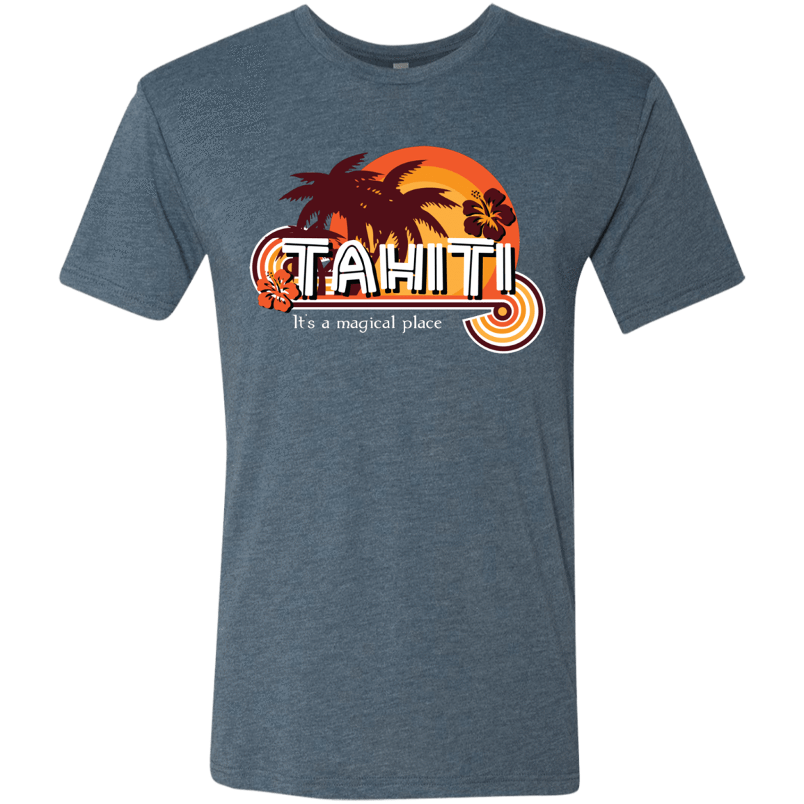 T-Shirts Indigo / S Tahiti Pillow Men's Triblend T-Shirt